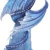 Fantasy Collection~ Crystal Custodian Blue Ice Dragon Figurine, Polyresin, One Size