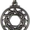 Soloman Pentant~Pewter Star of Inner Balance Hexagram Pendant Tantric Jewelry
