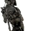 Magic  Collection~Bronzed Rodeo Cowboy and Bucking Bronco Statue 13 Inches Tall