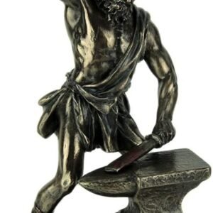 Magic  Collection~Hephaestus Greek God of Fire and Forge Bronze Finished Statue