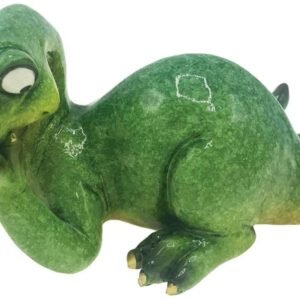 Animal Collection~ Green Noiseless Nessie Lock Ness Monster Figurine Ornament, Polyresin, One Size
