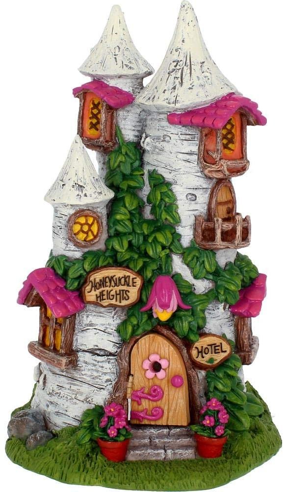 Fantasy Collection~ Honeysuckle heights Fairy House Figurine 28cm White