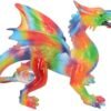 Magicun N.Giftware~Multi-Coloured Rainbow Dragon Ornament Figurine, Polyresin, One Size