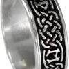 Soloman Pentant~Sterling Silver Celtic Knot Norse Rune Love Ring (Size 4-13)