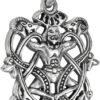 Sterling Silver Celtic God Cernunnos Knot Pendant