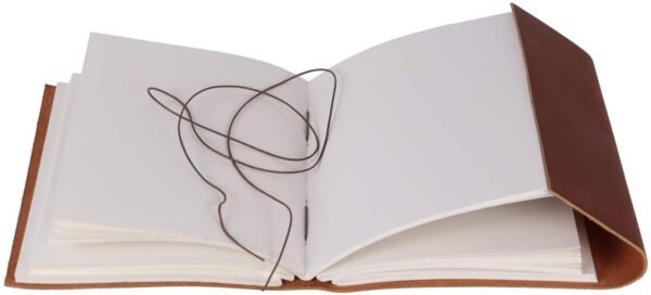 Witchcraft~Leather Journal Writing Notebook - Rustic Handmade Leather Bound Journals for Men and Women - Unlined Paper 240 Pages, Leather Book Diary Notebook (Brown, 7 x 5)