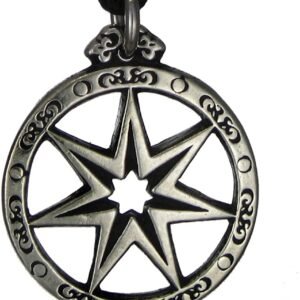 Soloman Pentant~Pewter Seven Pointed Fairy Star Pendant