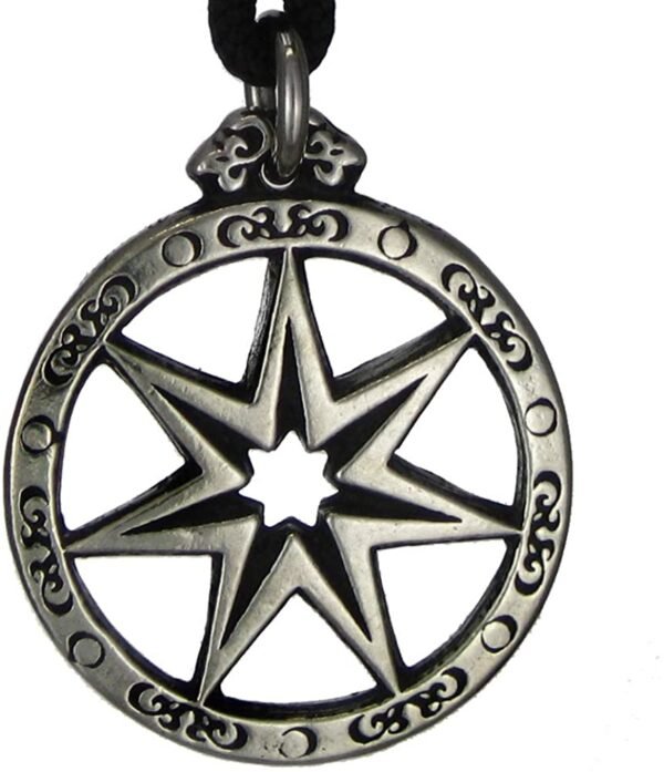 Soloman Pentant~Pewter Seven Pointed Fairy Star Pendant