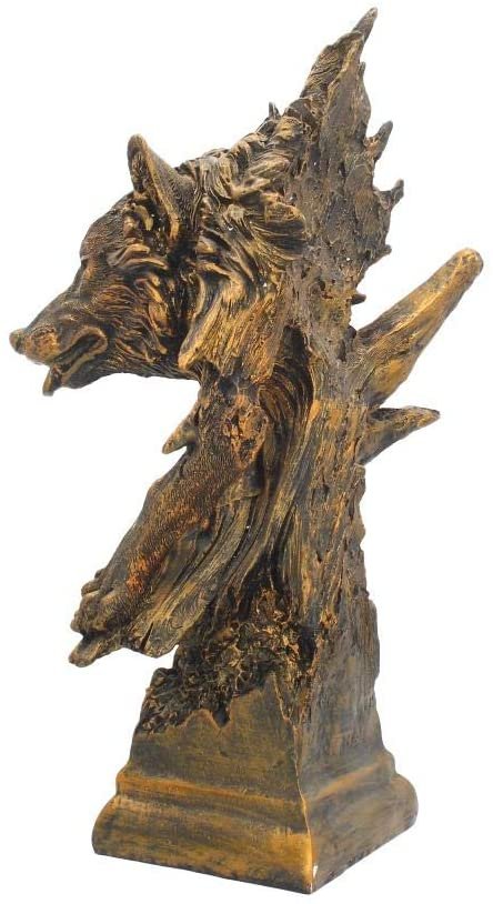 Animal Collection~ Wolf Figurine 44cm Bronze