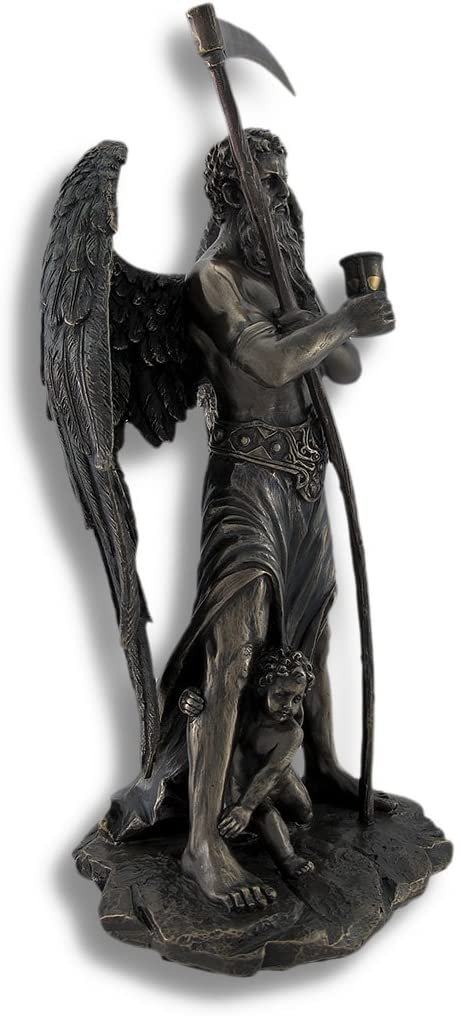 Magicun  Collection~Chronos `Father Time` Standing with Child Playing at His Feet