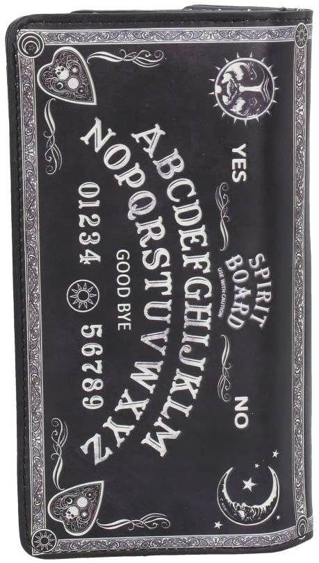 Wiccan Collection~B4106M8 Spirit Board Embossed Purse 19cm Black, PU