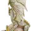 Fantasy Collection~ Saturn Guardian Green Planet Dragon Figurine, Polyresin, 26.5cm