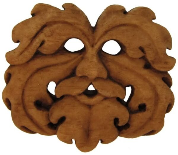 Magicun Altar~Oak King Leaf Man Plaque Wood Finish