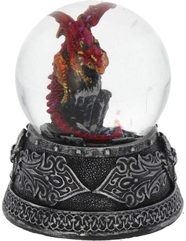Fantasy Collection~ Enchanted Ruby Snowglobe 13cm Red