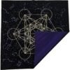 Altar Tarot Card Cloth Tablecloth Metatrone Cub Crystal Grid Divination Altar Board Game Velvet Cloth Astrology Tarot Card Mat(Purple)