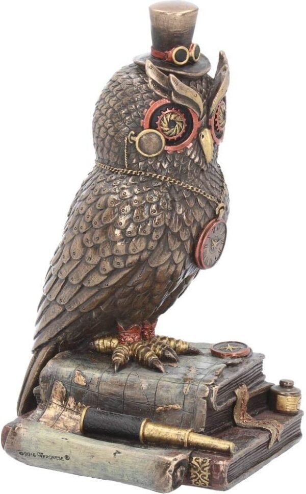 Steampunk Collection~Time Wise Figurine 20.5cm Brown, Resin, One Size