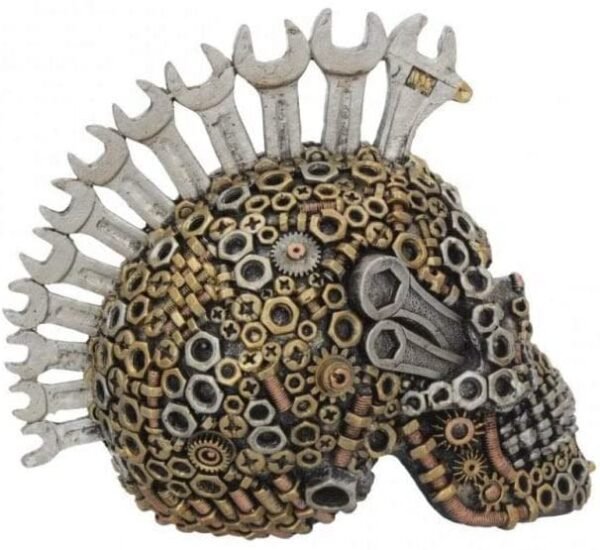 Steampunk Collection~Mechanically Minded Small Figurine 19cm Silver