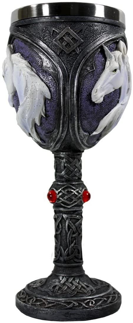 Fantasy Collection~ Unicorn Refreshment Goblet Goblet 21.5cm Black