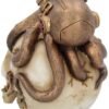 Steampunk Collection~Octo Craniotomy Skull Figurine 15.5cm Ivory, Resin