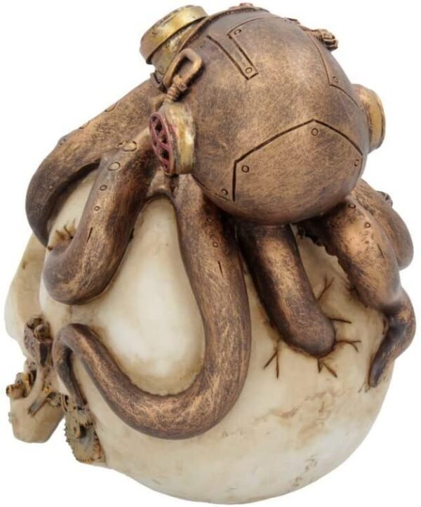 Steampunk Collection~Octo Craniotomy Skull Figurine 15.5cm Ivory, Resin