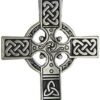 Soloman Pentant~Pewter Small Celtic Knotwork Irish Cross Pendant - 1.75 Inches Long