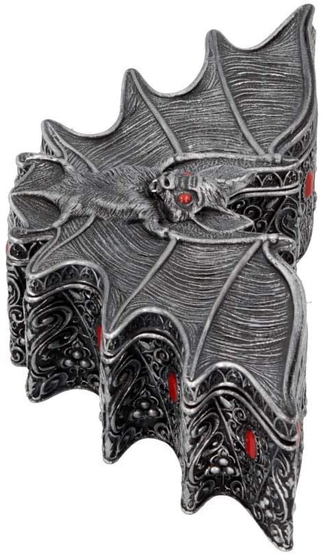 Dark Collection~B4703P9 Carpe Noctem Box 17cm, Silver, One Size