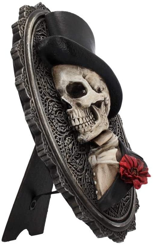 Dark Collection~Handsome Wall Plaque 24cm Grey, Polyresin, 22cm