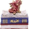 Fantasy Collection~ Blue Dragonling Diaries Dragon Book Box, Polyresin, One Size