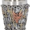 Fantasy Collection~ Dragon Kingdom Set of 4, Shot Glasses 6.5cm Silver, Resin w/Stainless Steel Insert