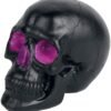 Dark Collection~Geode Skull Figurine 17cm Black, Resin