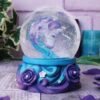 Fantasy Collection~ Pure Elegance Unicorn Snowglobe 13.5cm Purple, Resin, Glass, Water