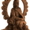 Magicun Altar~Dryad Design Small Celtic God Lugh Statue Wood Finish