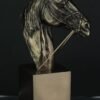 Magic  Collection~Stunning Bronze Finish Thoroughbred Horse Bust Statue