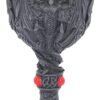 Nemesis Now U2888H7 Dragon's Blood Goblet 19cm, Resin w/stainless steel insert, Black, One Size
