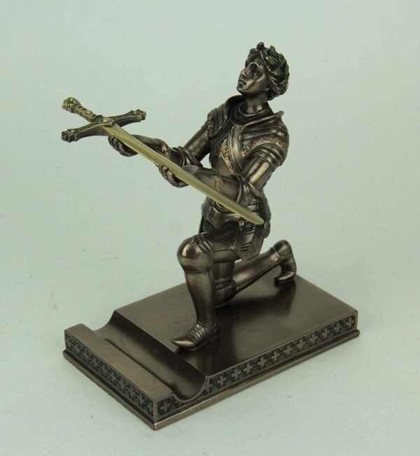 Magic  Collection~Veronese Joan of Arc Kneeling Pen Holder Figurine (with Letter Opener)