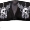 Dark Collection~Skull & Wings Wallet 10cm Black, PU, 11cm