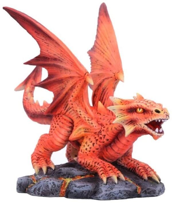 Artist Collections~ Anne Stokes Age Small Fire Dragon Figurine, Red, One Size