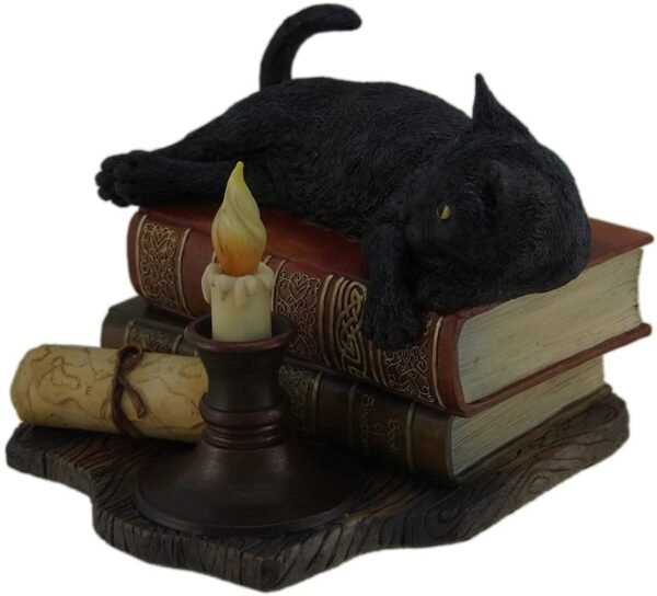 Magic  Collection~The Witching Hour Black Cat Sculpture