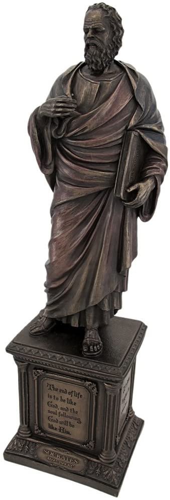 Magic  Collection~Bronze Finish Socrates Statue Philosophy