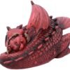 Fantasy Collection~ Little Dream Red Dragon and Hatchling Sleeping Figurine, Polyresin, One Size