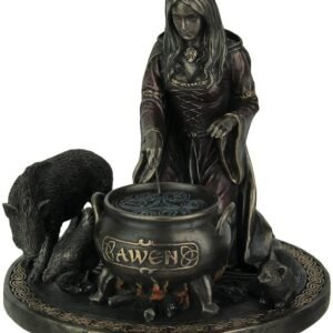 Magic  Collection~Veronese Ceridwen - Celtic Goddess of Knowledge with Cauldron Statue