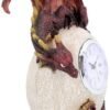 Fantasy Collection~ Timeless Guardian Clock 20cm Red, Resin