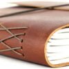 Witchcraft~Leather Journal Writing Notebook - Rustic Handmade Leather Bound Journals for Men and Women - Unlined Paper 240 Pages, Leather Book Diary Notebook (Brown, 7 x 5)