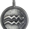 Soloman Pentant~Aquarius"The Water Bearer" Zodiac Sign Astrology Pendant