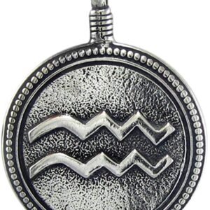 Soloman Pentant~Aquarius"The Water Bearer" Zodiac Sign Astrology Pendant