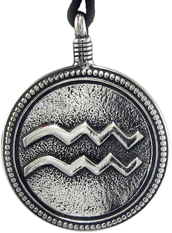 Soloman Pentant~Aquarius"The Water Bearer" Zodiac Sign Astrology Pendant