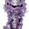 Magicun N.Giftware~Bobling Purple Metallic Dragon Bobble Head Figurine, Polyresin, 9.5cm