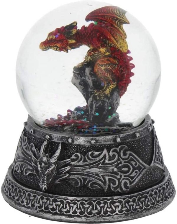 Fantasy Collection~ Enchanted Ruby Snowglobe 13cm Red