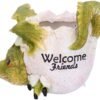 Fantasy Collection~ U4747P9 Welcome Friends Pot 17cm, Resin, Green
