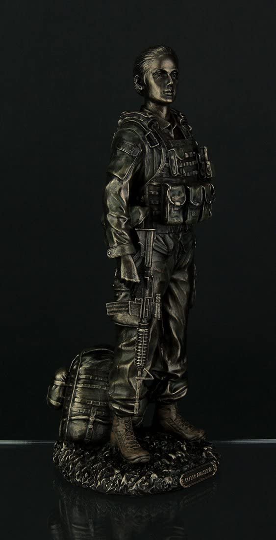Magic  Collection~U.S. Female Soldier - Defend & Serve Statue Sculpture Figurine